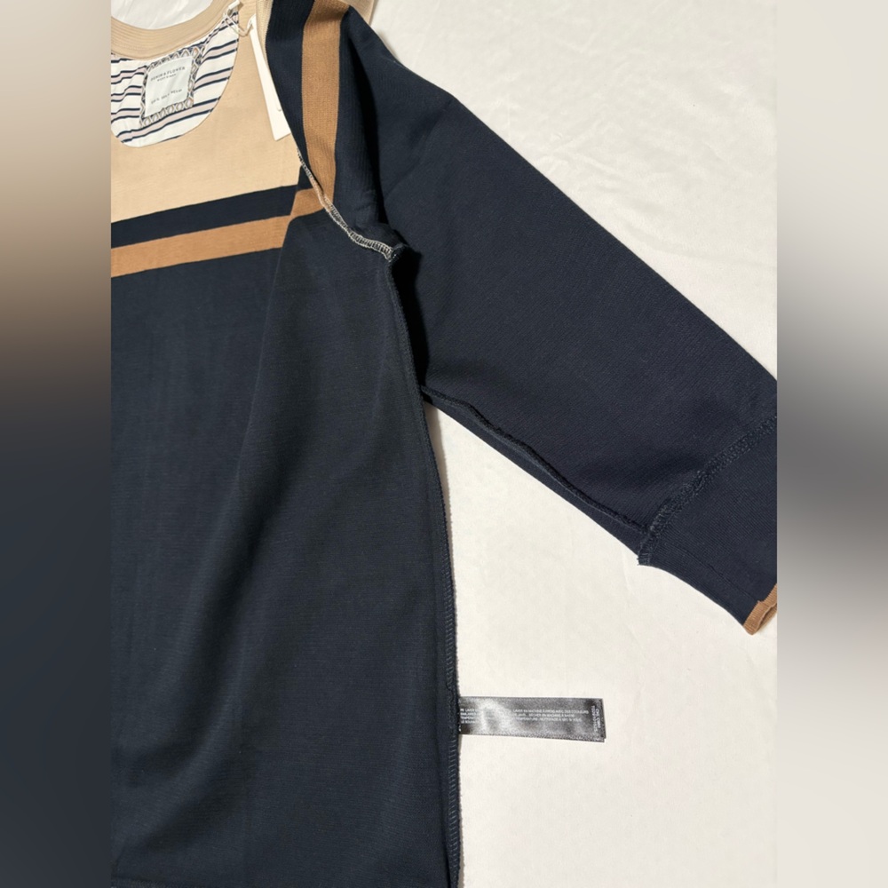 NWT-Denim & Flower Neutral Ribbed Crewneck Sweater - Picture 8 of 14
